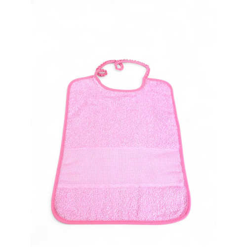 Cloud Kindergarten Set 2 Pièces en éponge de coton avec toile AIDA cousue - Bavoir + serviette - Fabriqué en Italie