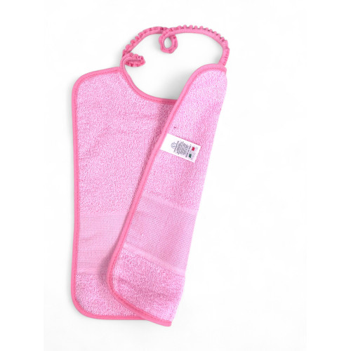 Set Asilo Nuvola 2 Pezzi in Spugna di Cotone con Tela AIDA Ricamabile - Bavaglino + Asciugamano - Made in Italy