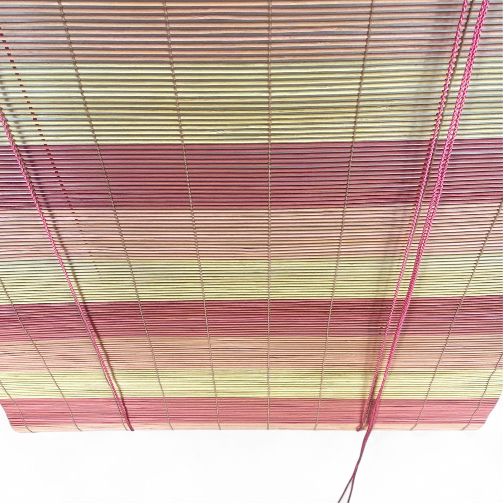 Bamboo Roller Blind 60x150 cm - Natural Wood Roller Shutter for Indoor and Outdoor Use - Easy Assembly