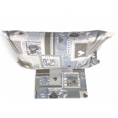 Juego de fundas nórdicas artesanales tirolesas, funda de almohada incluida, ambiente montañés