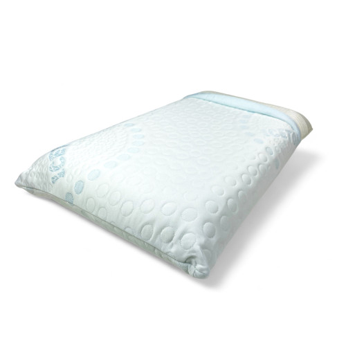 Memory Foam Kissen COLD+ 75×45 cm – Erfrischender Ice-Touch-Effekt – Ergonomischer Nacken – Made in Italy, abnehmbarer Bezug