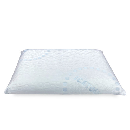 Memory Foam Kissen COLD+ 75×45 cm – Erfrischender Ice-Touch-Effekt – Ergonomischer Nacken – Made in Italy, abnehmbarer Bezug