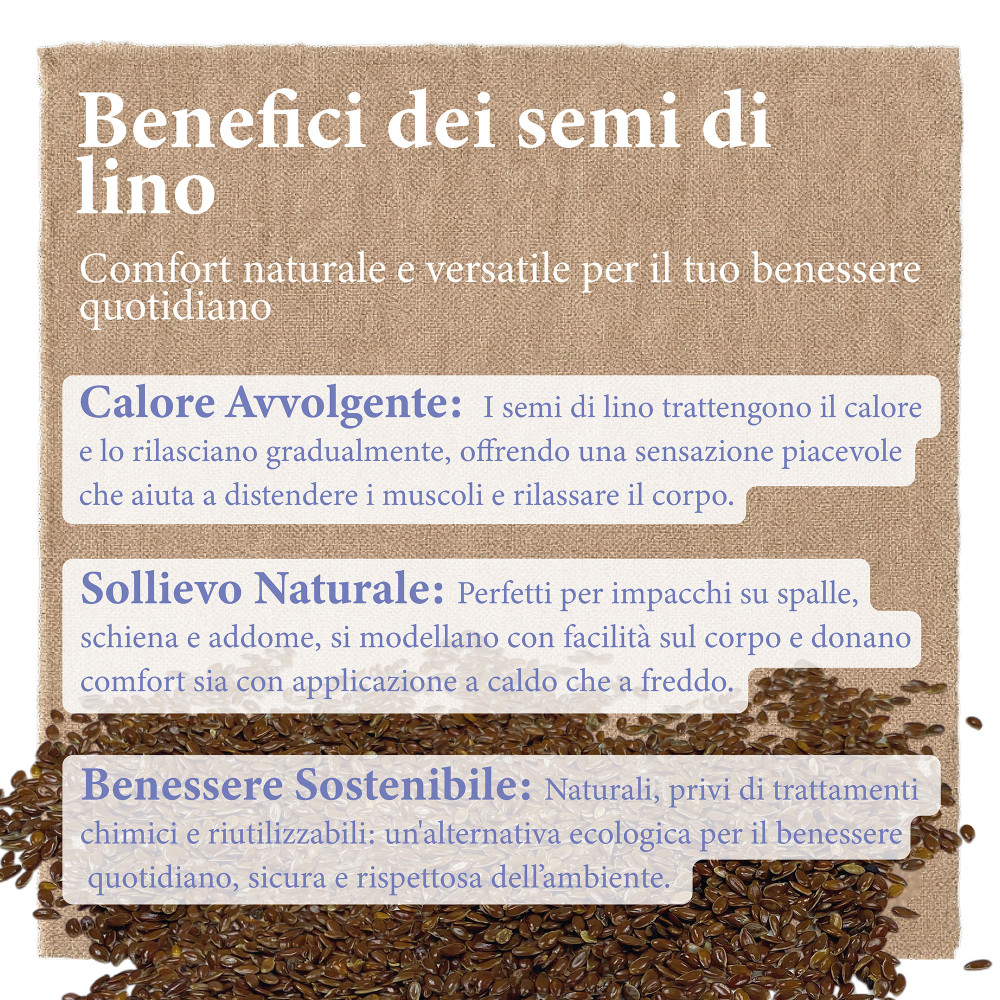 Semillas de lino natural lavadas y esterilizadas: para almohadillas térmicas, compresas cosméticas y uso artesanal