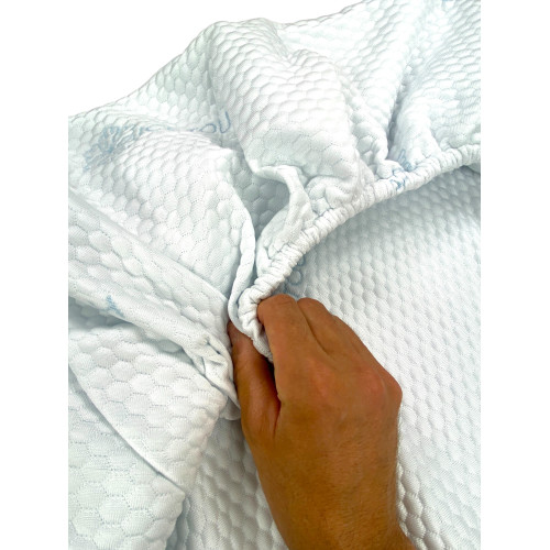 Surmatelas rafraîchissant Freddo+ Ice-touch, estival, régulateur de température, respirant, anti-humidité, doux, extensible