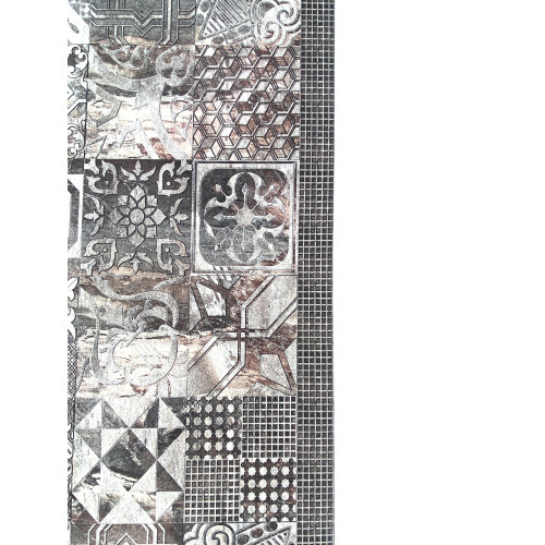 RUG Kitchen Runner Rutschfester Läufer MAIOLICA GREY made in Italy