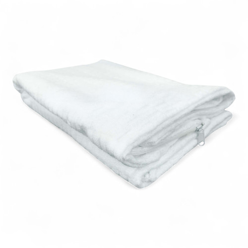 Pillowcase with Zipper 50x120 – French Size for Pillow 1 and a Half Square – Jacquard Sponge Made in Italy