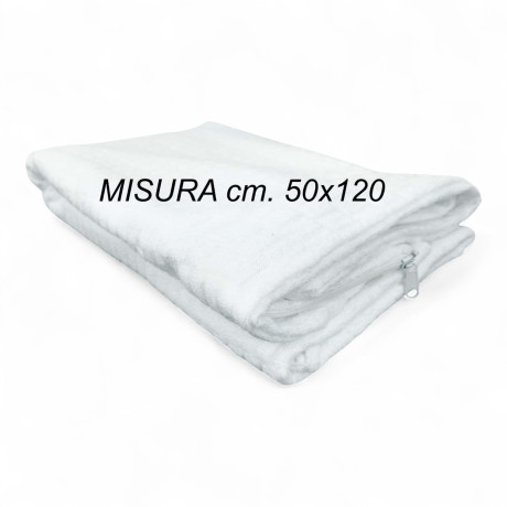 Jacquard terry undercover with zipper measuring 50x120 cm