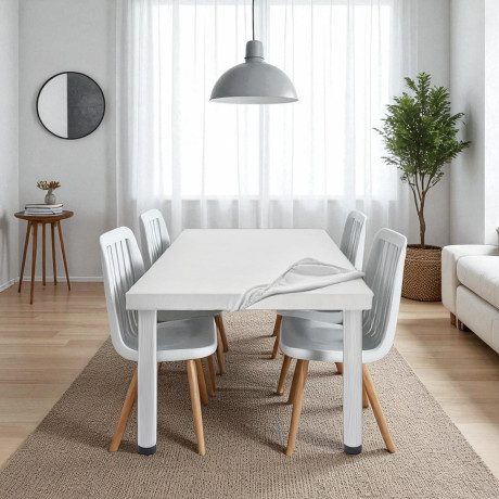 FLANELLE SALVATAVOLO OXFORD SOTTOTOVAGLIA PROTÉGER LA TABLE DE SALLE À MANGER BLANC