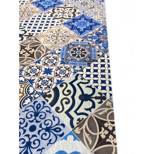 RUG Kitchen Runner Rutschfester Läufer MAIOLICA MARE made in Italy