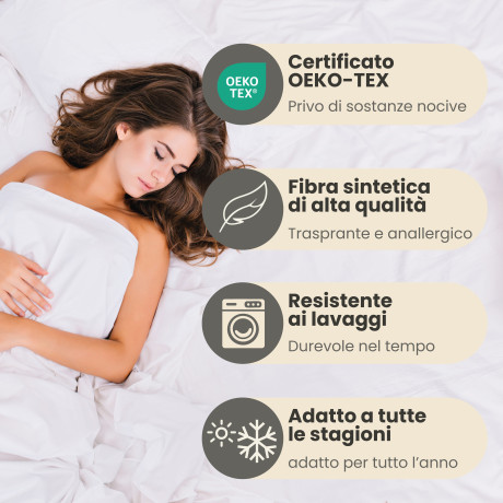 Certification Oeko-Tex pour la housse de couette Duotto anthracite et noir, sans danger pour les peaux sensibles et sans substan