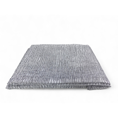 Coppia Tenda Vetro Oscar Grigio – Moderna Semitrasparente in Poliestere Rigato – 2 Teli Eleganti, Lavabile, Pronta all'Uso