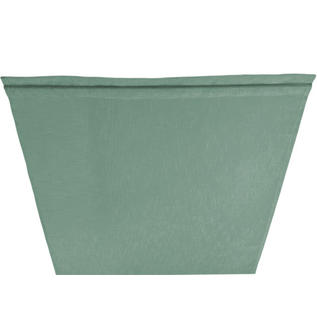 Paire de rideaux en verre SIMPLY Green en polyester bouclé semi-transparent
