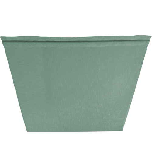 Par de cortinas de cristal modernas SIMPLY Green - tejido de poliéster bouclé semitransparente, dobladillo de túnel