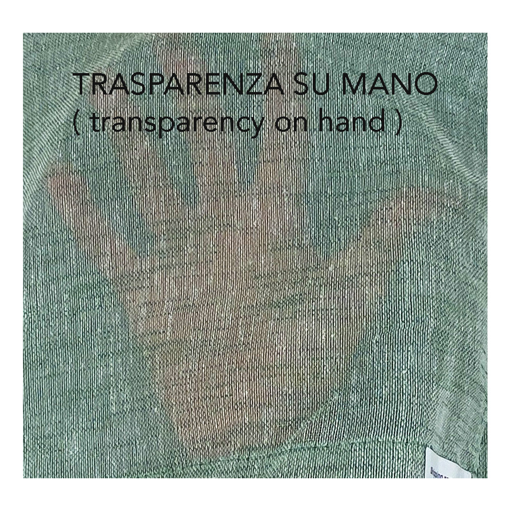 Par de cortinas de cristal modernas SIMPLY Green - tejido de poliéster bouclé semitransparente, dobladillo de túnel