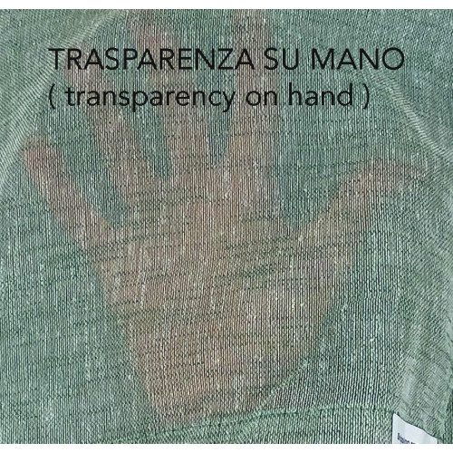 Paire de rideaux en verre modernes SIMPLY Green - tissu polyester bouclé semi-transparent, ourlet tunnel