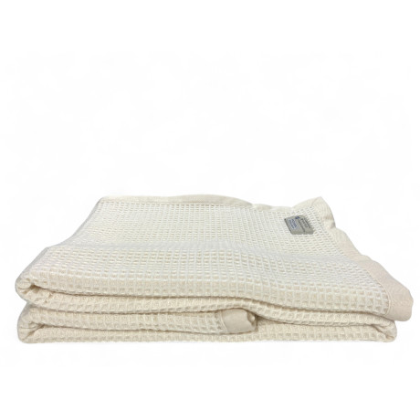 Manta de lana para bebé de nido de abeja Merino y Cachemira para cuna y moisés