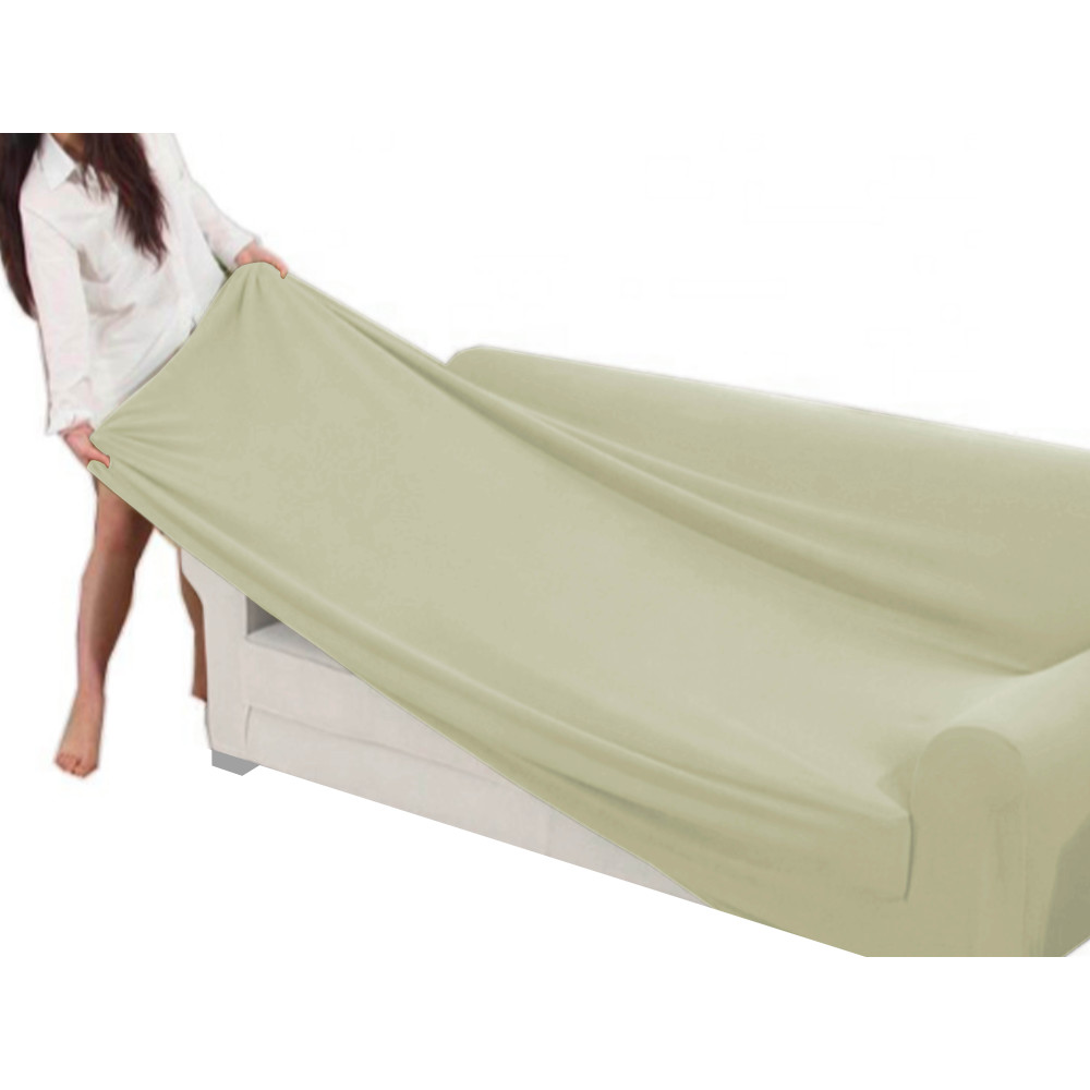 COPRIDIVANO Universale elasticizzato ROMA antimacchia BEIGE