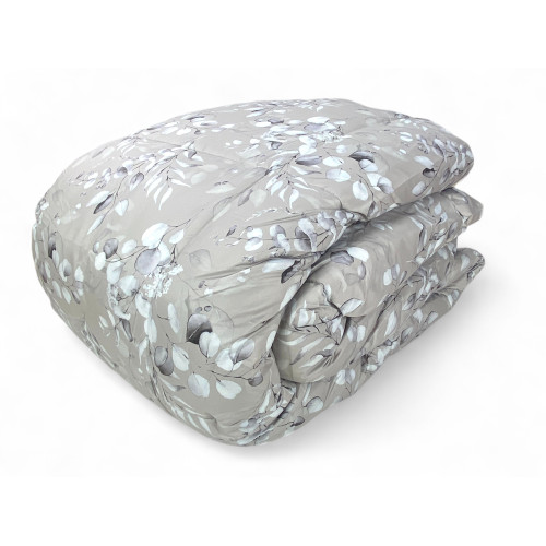 Flow Winter Edredón Doble 500 gr - Plumífero 80% Pluma 20% Plumón - Beige Floral Estampado