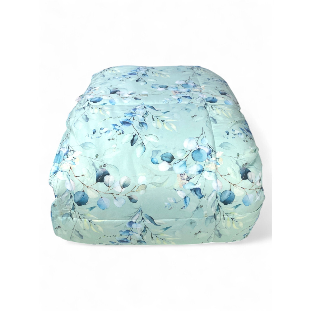 Flow Winter Edredón Doble 500 gr - Plumífero 80% Pluma 20% Plumón - Estampado Floral Verde