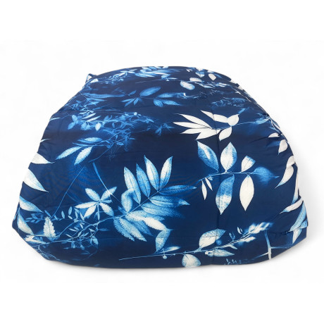 Stream Winter Doppelbettdecke 500 gr Blumenmuster Mitternachtsblau 80% Feder 20% Bettdecke
