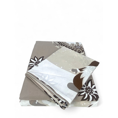 Beige Tiroler Bettbezug mit...