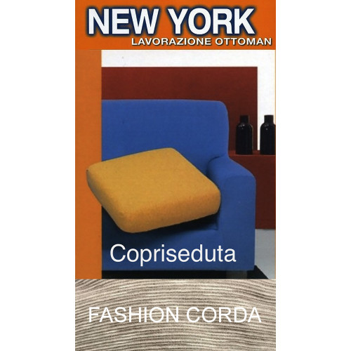 Housse de canapé New York Fashion Corda - Tissu stretch côtelé anti-boulochage - Fabriqué en Italie