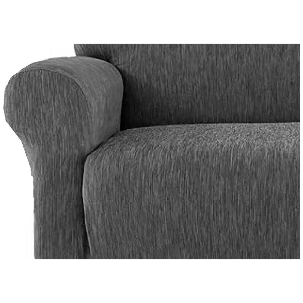 New York Cenere Sofa Sitzbezug - Anti-Pilling gerippter Stretchstoff - Made in Italy