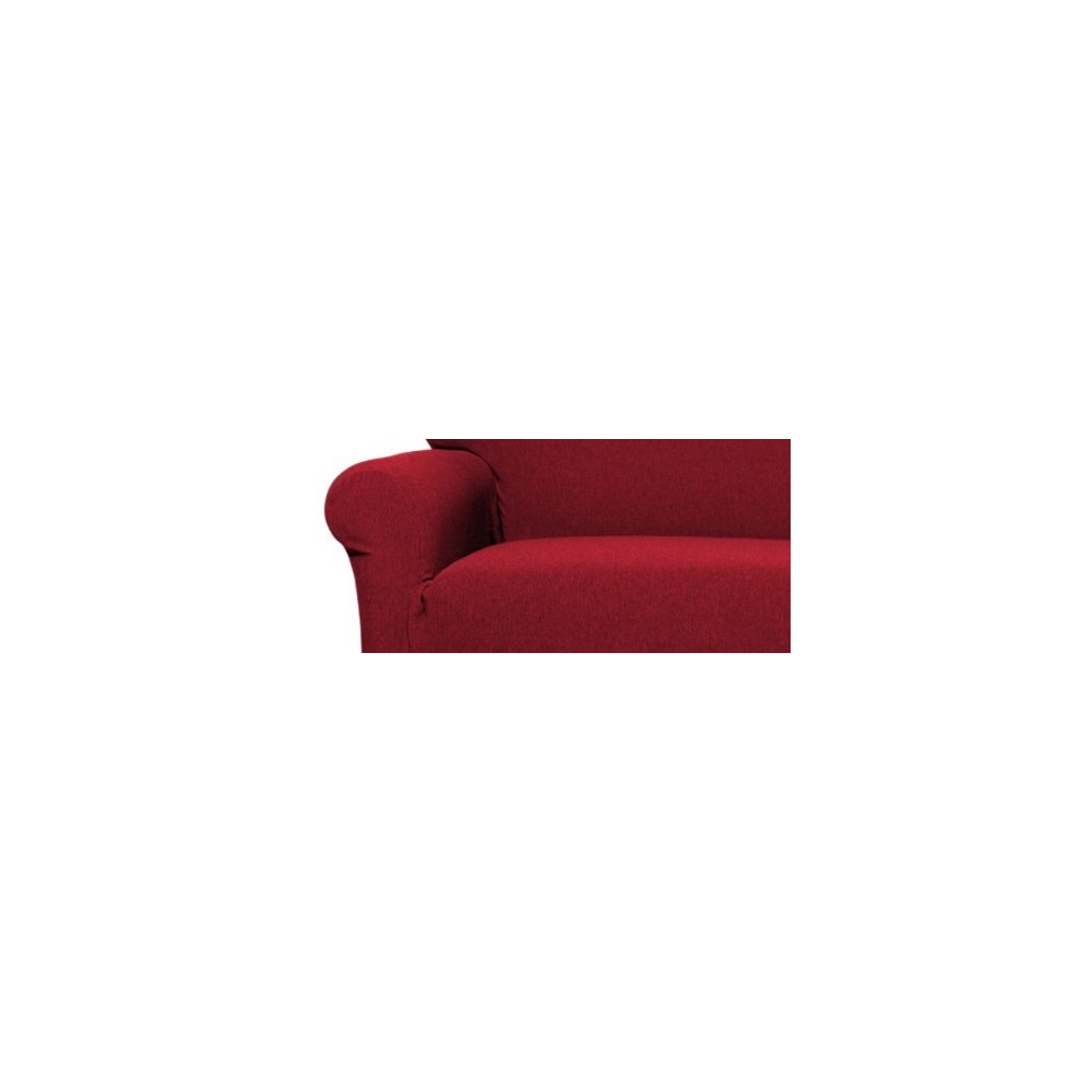 Seat Cover New York Rubino Sofa - Anti-Pilling Ribbed Stretch Fabric - Made in Italy