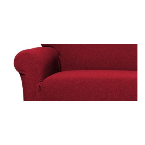 Seat Cover New York Rubino Sofa - Anti-Pilling Ribbed Stretch Fabric - Made in Italy