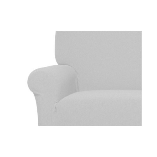 Copriseduta Divano New York Bianco - Tessuto Elasticizzato a Costine Antipilling - Made in Italy