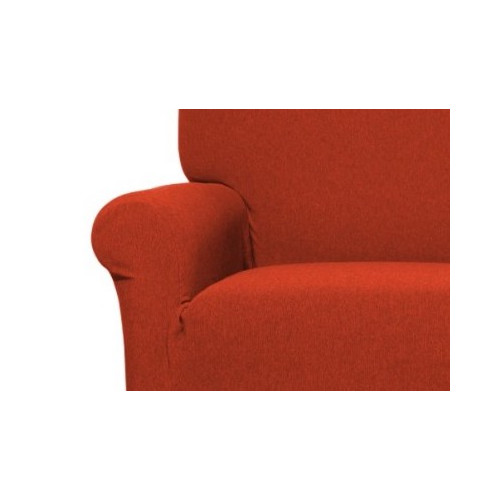 New York Sofa Sitzbezug Orange - Anti-Pilling Gerippter Stretchstoff - Made in Italy