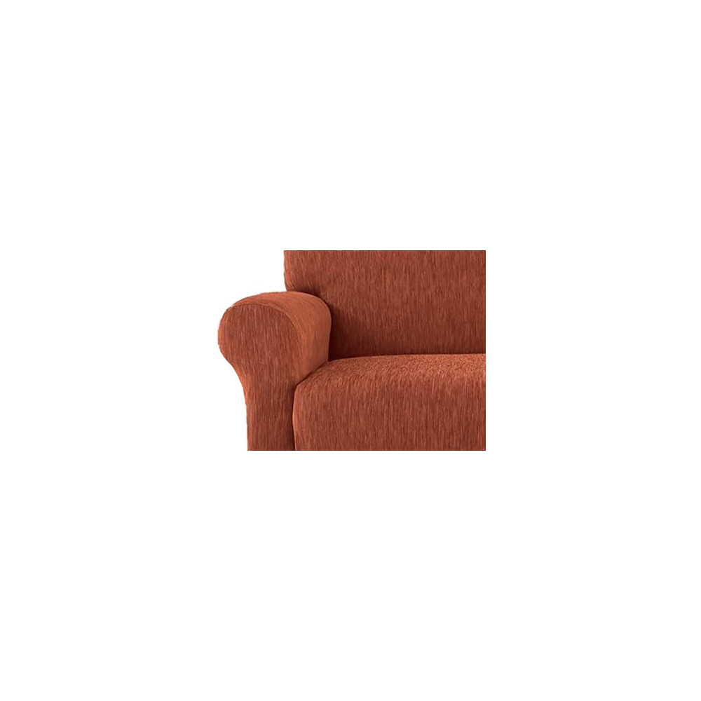New York Fashion Orange Sofa Sitzbezug - Anti-Pilling gerippter Stretchstoff - Made in Italy