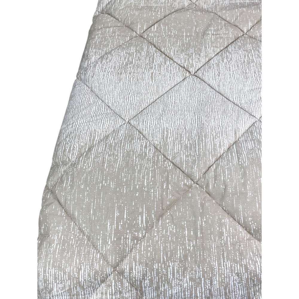 Kot Beige Bubbles Quilt - Winter Pure Cotton Bedspread - Made in Italy, Hypoallergenic Padding
