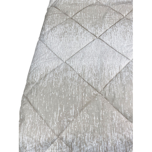 Kot Beige Bubbles Quilt - Winter Pure Cotton Bedspread - Made in Italy, Hypoallergenic Padding