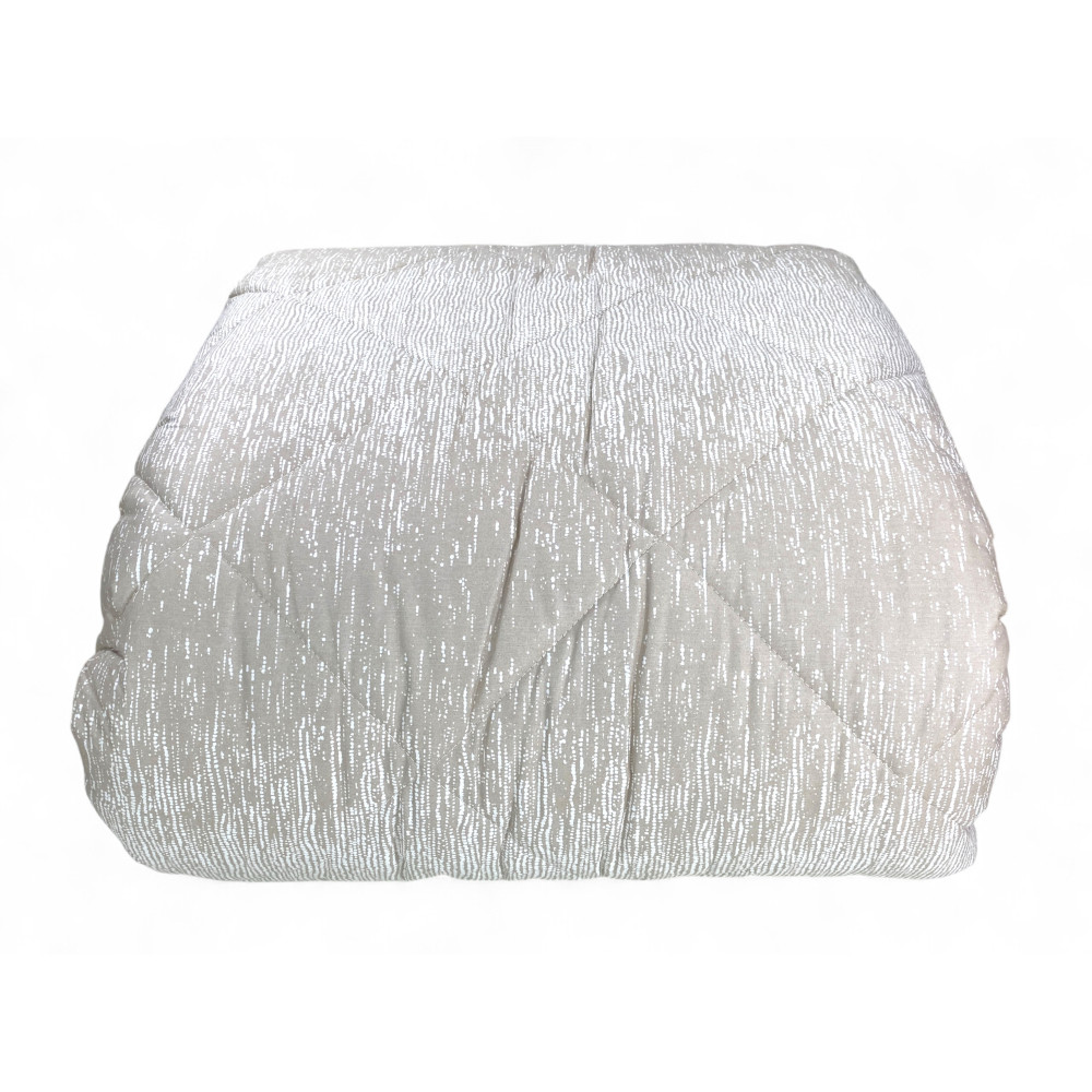 Kot Beige Bubbles Quilt - Winter Tagesdecke aus reiner Baumwolle - Made in Italy, hypoallergene Polsterung