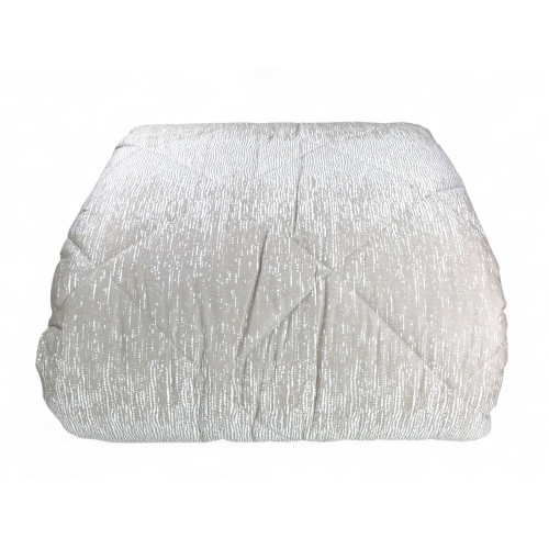 Kot Beige Bubbles Quilt - Winter Tagesdecke aus reiner Baumwolle - Made in Italy, hypoallergene Polsterung