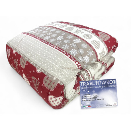 Kot Corvara Tyrolean Duvet - Pure cotton bedspread with traditional Tyrolean design.