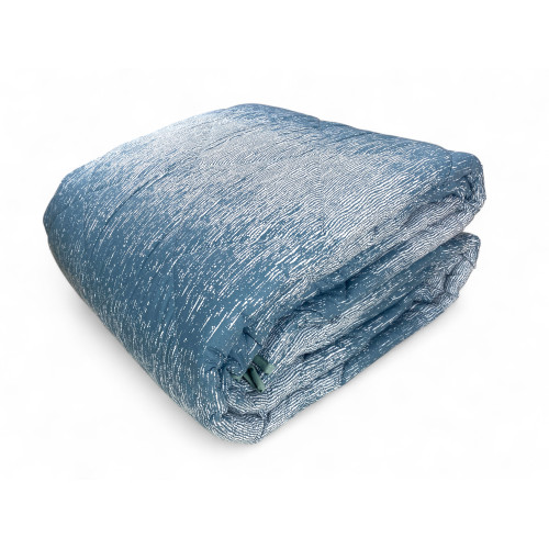 Kot Bollicine Teal Quilt - Wintertagesdecke aus reiner Baumwolle - Made in Italy, hypoallergene Polsterung
