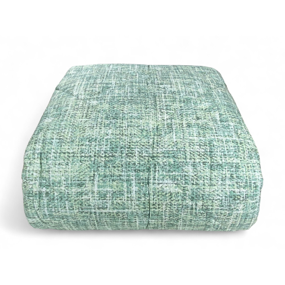 Kot Coco Green Quilt - Couvre-lit d’hiver en pur coton - Fabriqué en Italie, rembourrage hypoallergénique