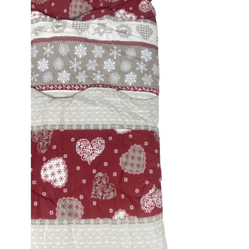 Kot Corvara Tyrolean Quilt - Wintertagesdecke aus reiner Baumwolle - Made in Italy, hypoallergene Polsterung