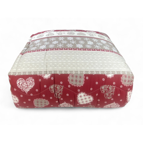 Kot Corvara Tyrolean Quilt - Couvre-lit d’hiver en pur coton - Fabriqué en Italie, rembourrage hypoallergénique