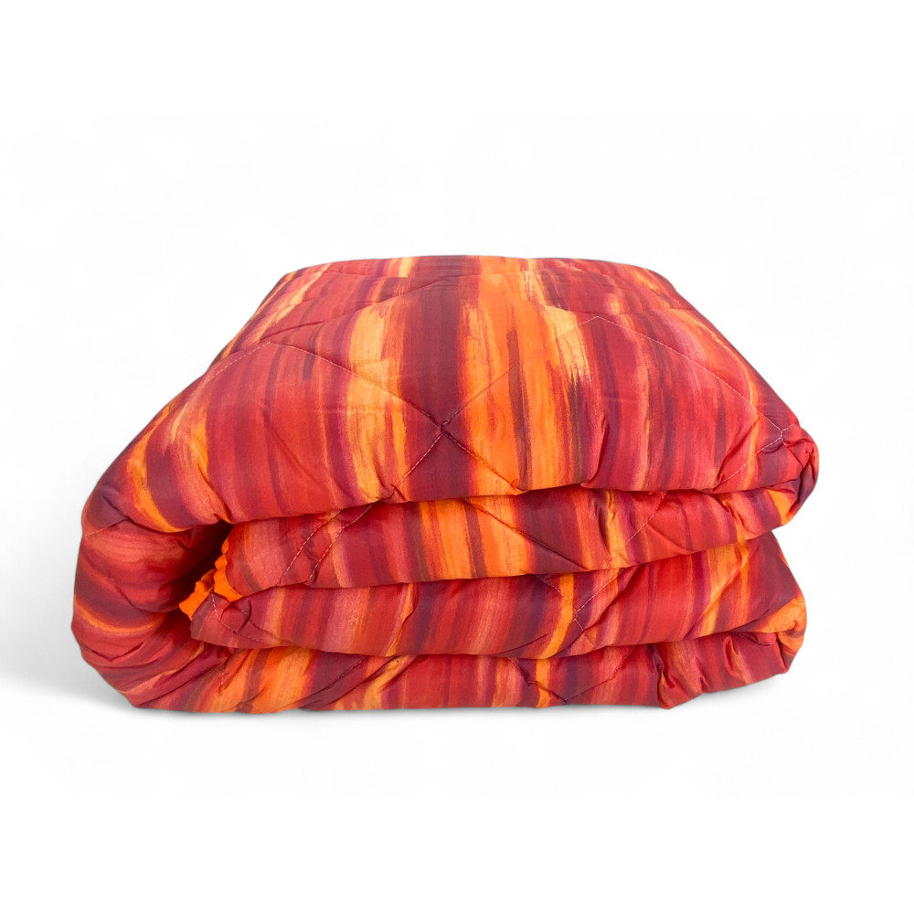 Trapunta Kot Pennellato Bordeaux - Copriletto Invernale 100% Cotone - Made in Italy, Calda e Morbida