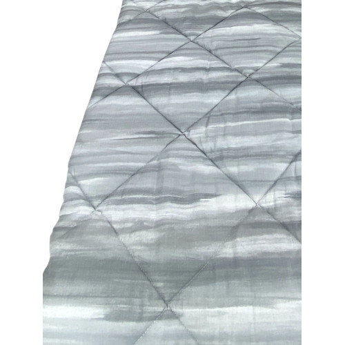 Trapunta Kot Pennellato Grigio - Dettaglio trapuntatura a pennellate per un design raffinato.