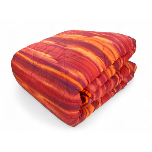 Trapunta Kot Pennellato Bordeaux - Copriletto Invernale 100% Cotone - Made in Italy, Calda e Morbida