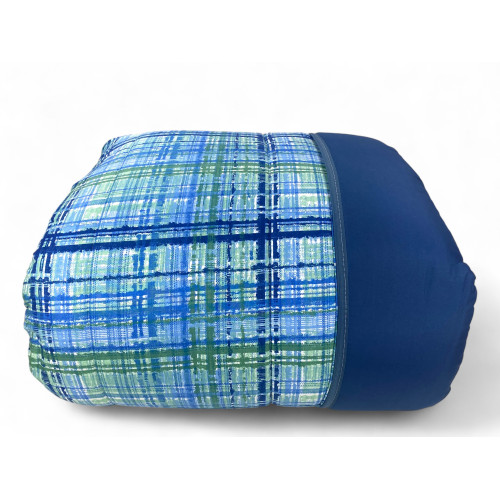 Tyrolean Winter Duvet Blue Texture - Warm Hypoallergenic Microfiber Duvet 300gr - Made in Italy