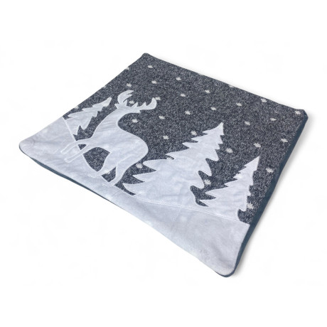 Funda de almohada para ciervos y nieve en estilo cabaña, perfecta para salas de estar y habitaciones de invierno