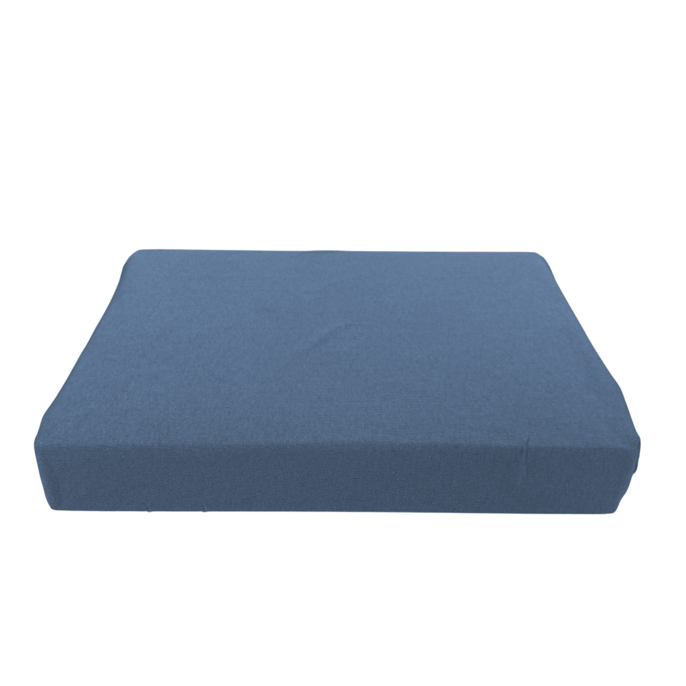 Sábanas bajeras ajustables Adapto Jersey Blue - Algodón elástico H30cm - Individual, tamaño Queen, Doble