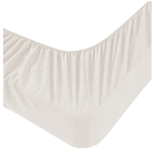 Spannbettlaken Adapto Jersey Creme - Stretch Baumwolle H30cm - Single, Queen, Double