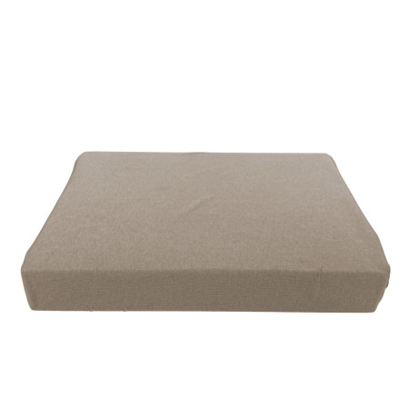 Detalle de la esquina de la hoja debajo de Adatpo Jersey Taupe con banda de 30 cm