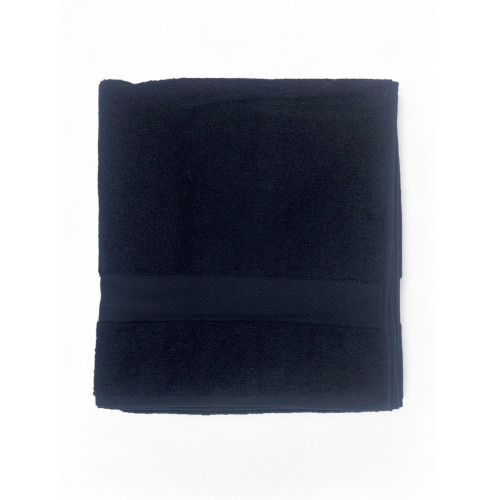 Serviette de bain noire 100x150 cm – Éponge en coton 100 % Made in Italy – Idéal pour la maison, l’hôtel, le B&B et le spa